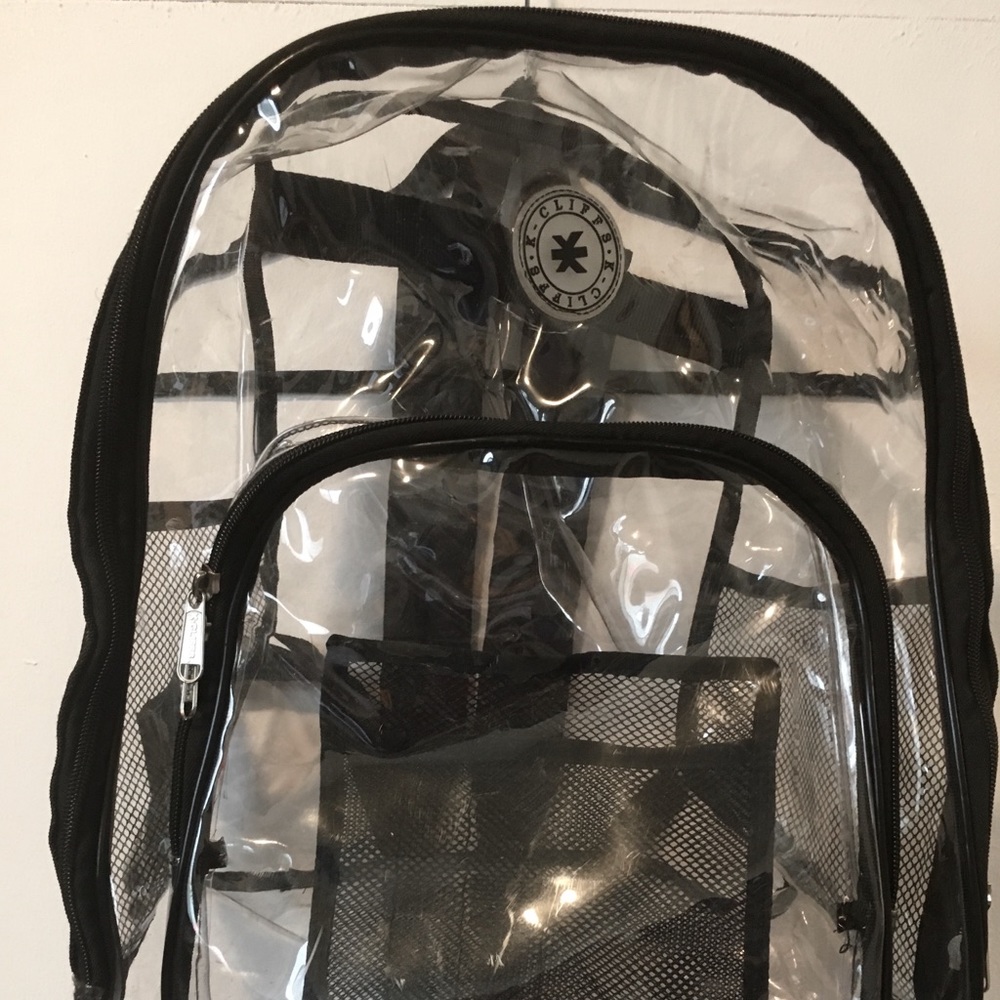 Large clear backpack - Picture 2 of 5
